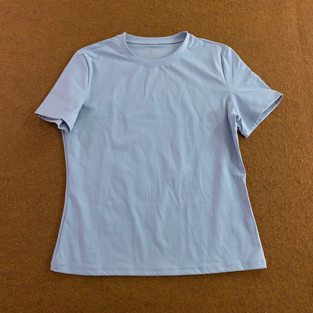 Uncia Active Womens XXL Blue Performance Stretch Short Sleeve Athletic T-Shirt
